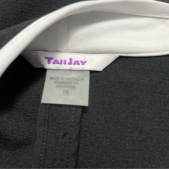 TANJAY black and white open front Blazer women’s size 14 NWT office wear - Picture 8 of 11